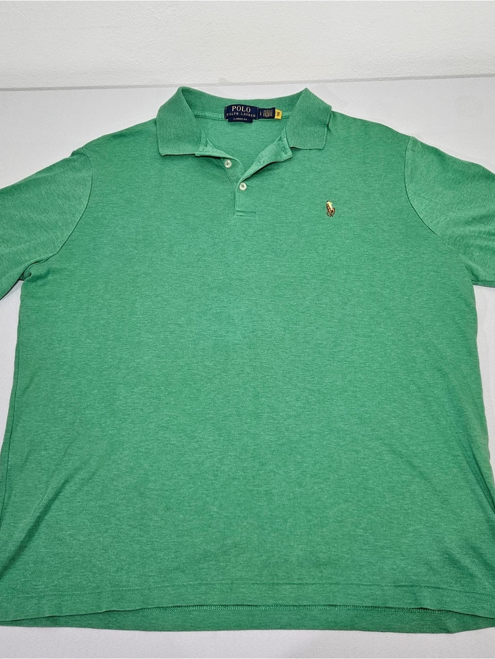 Polo Ralph Lauren Men’s Polo Shirt Large Green Short Sleeve Classic Fit